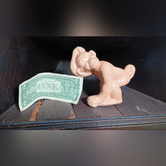 Vintage Cute Monkey Chimpanzee Scratching Head 5" tall Ceramic Planter 1950s USA - Picture 7 of 7